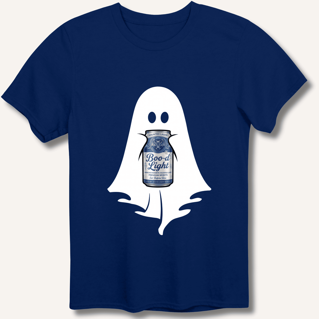 Boo-d Light Ghost T-Shirt Gift For Bourbon Drinker