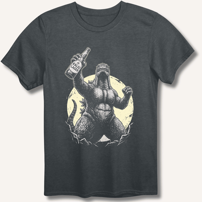 Kaiju Lager T-Shirt Gift For Bourbon Drinker