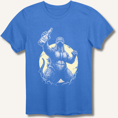 Kaiju Lager T-Shirt Gift For Bourbon Drinker