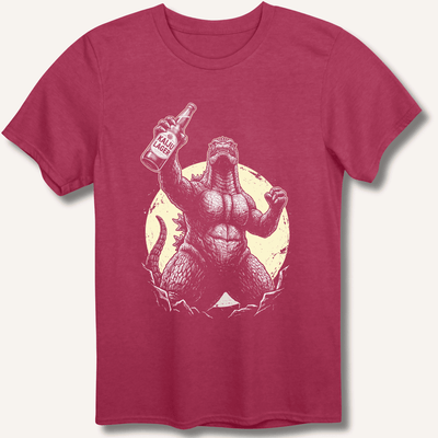 Kaiju Lager T-Shirt Gift For Bourbon Drinker