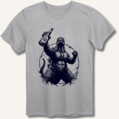 Kaiju Lager T-Shirt Gift For Bourbon Drinker