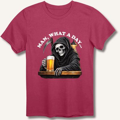 Man, What A Day T-Shirt Gift For Bourbon Drinker