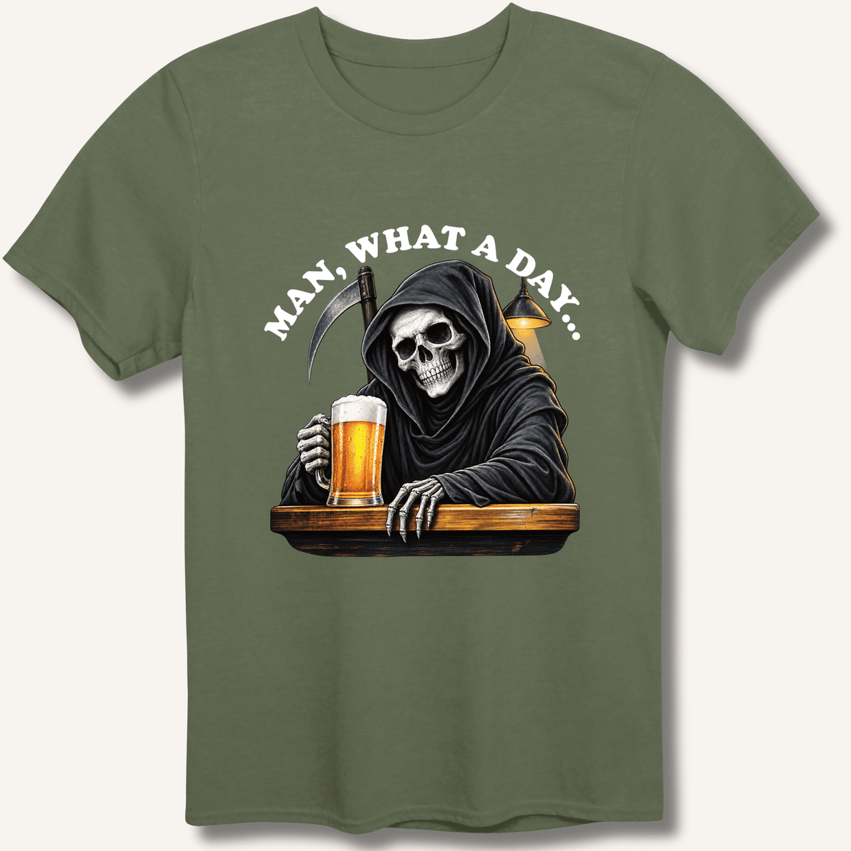 Man, What A Day T-Shirt Gift For Bourbon Drinker