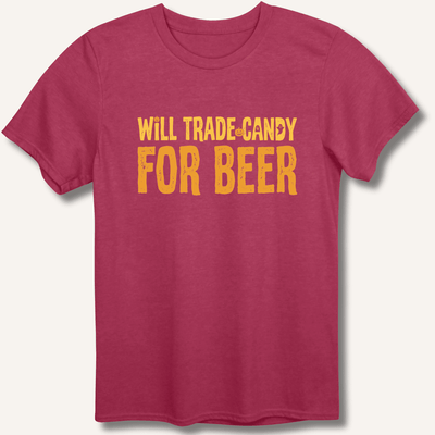 Will Trade Candy For Beer T-Shirt Gift For Bourbon Drinker