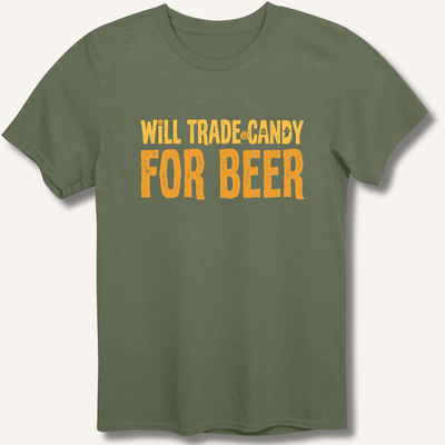 Will Trade Candy For Beer T-Shirt Gift For Bourbon Drinker