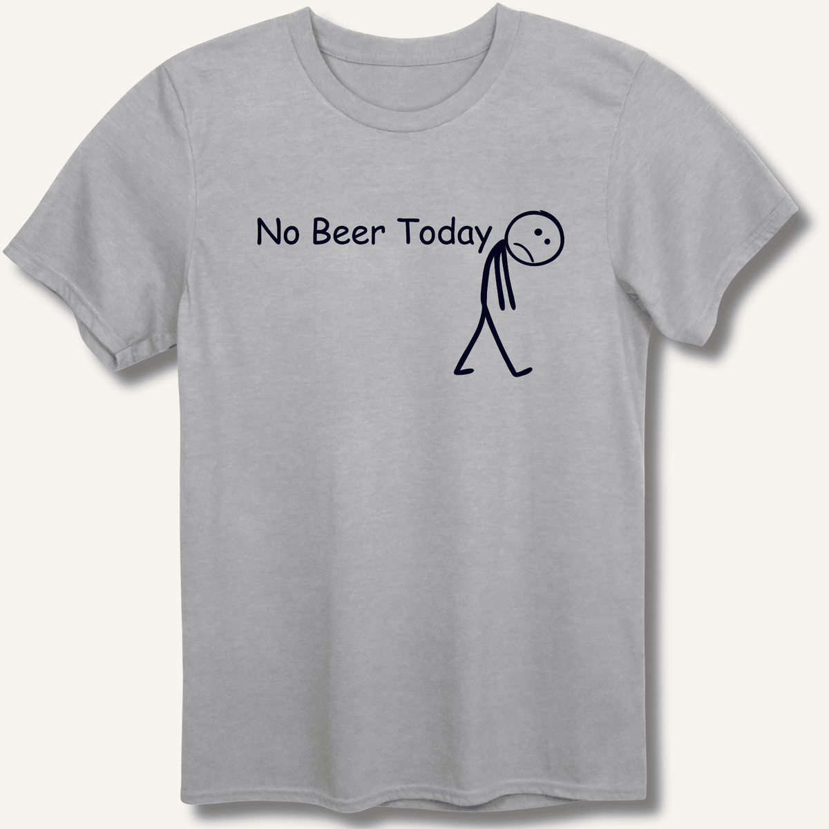 No Beer Today T-Shirt Gift For Bourbon Drinker