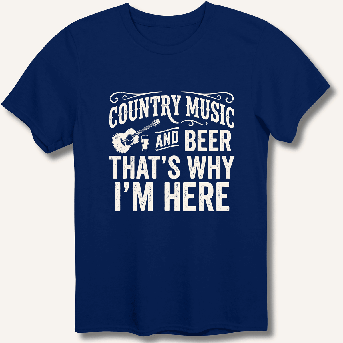 Country Music & Beer T-Shirt Gift For Bourbon Drinker