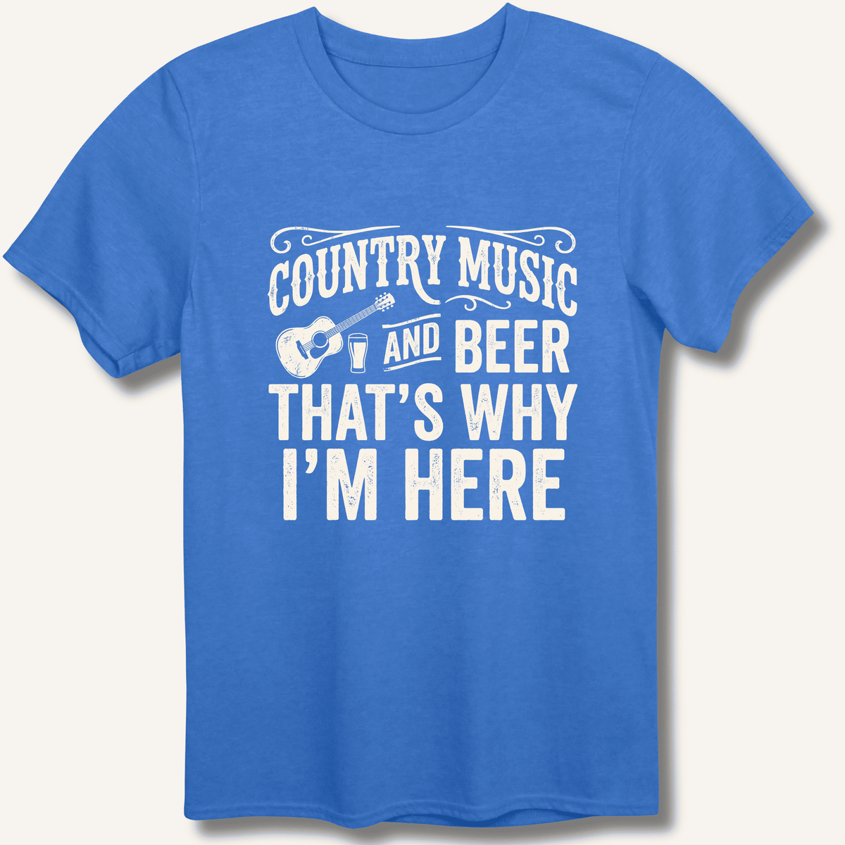 Country Music & Beer T-Shirt Gift For Bourbon Drinker