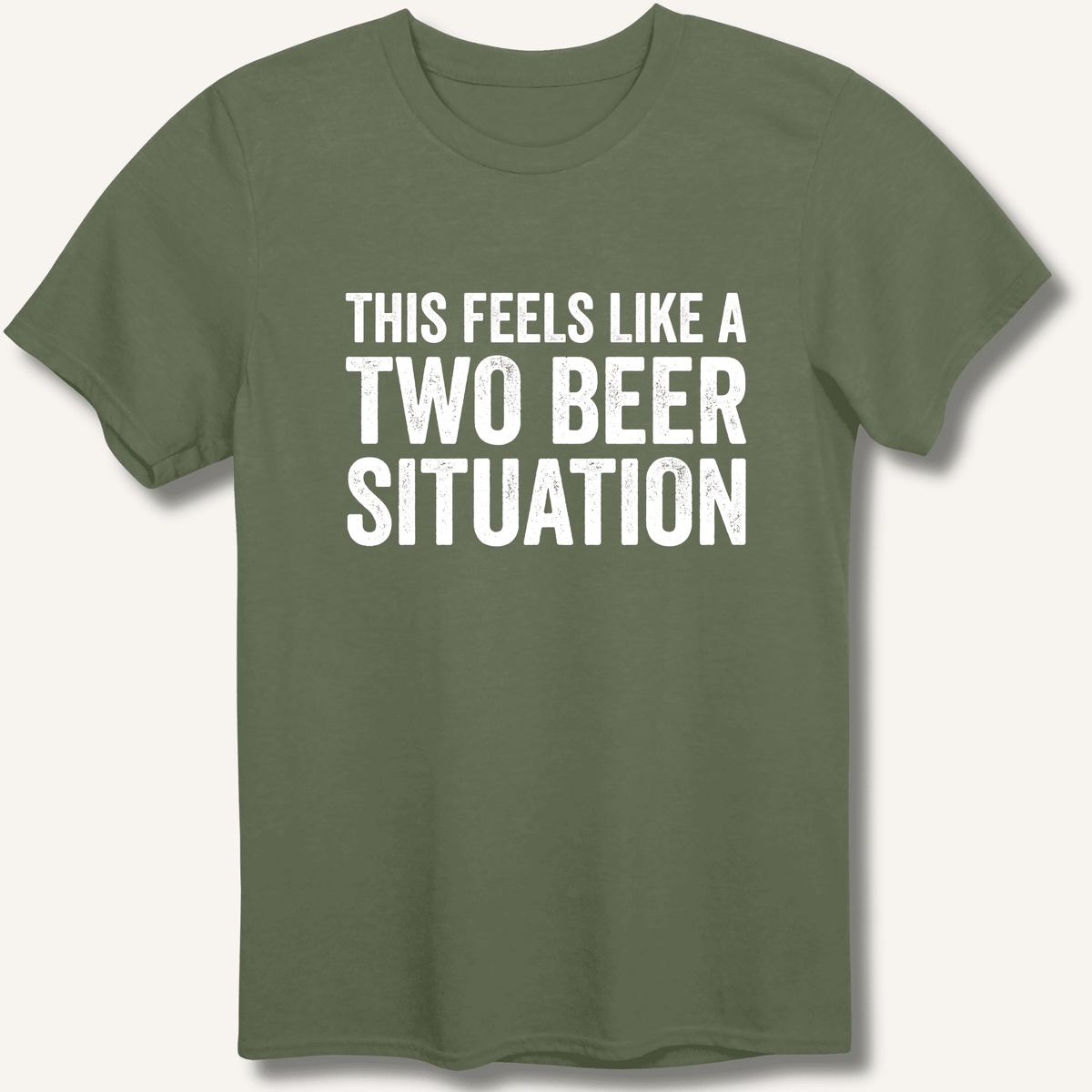 Two Beer Situation T-Shirt Gift For Bourbon Drinker