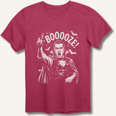 Count Dracula's Booooze T-Shirt Gift For Bourbon Drinker