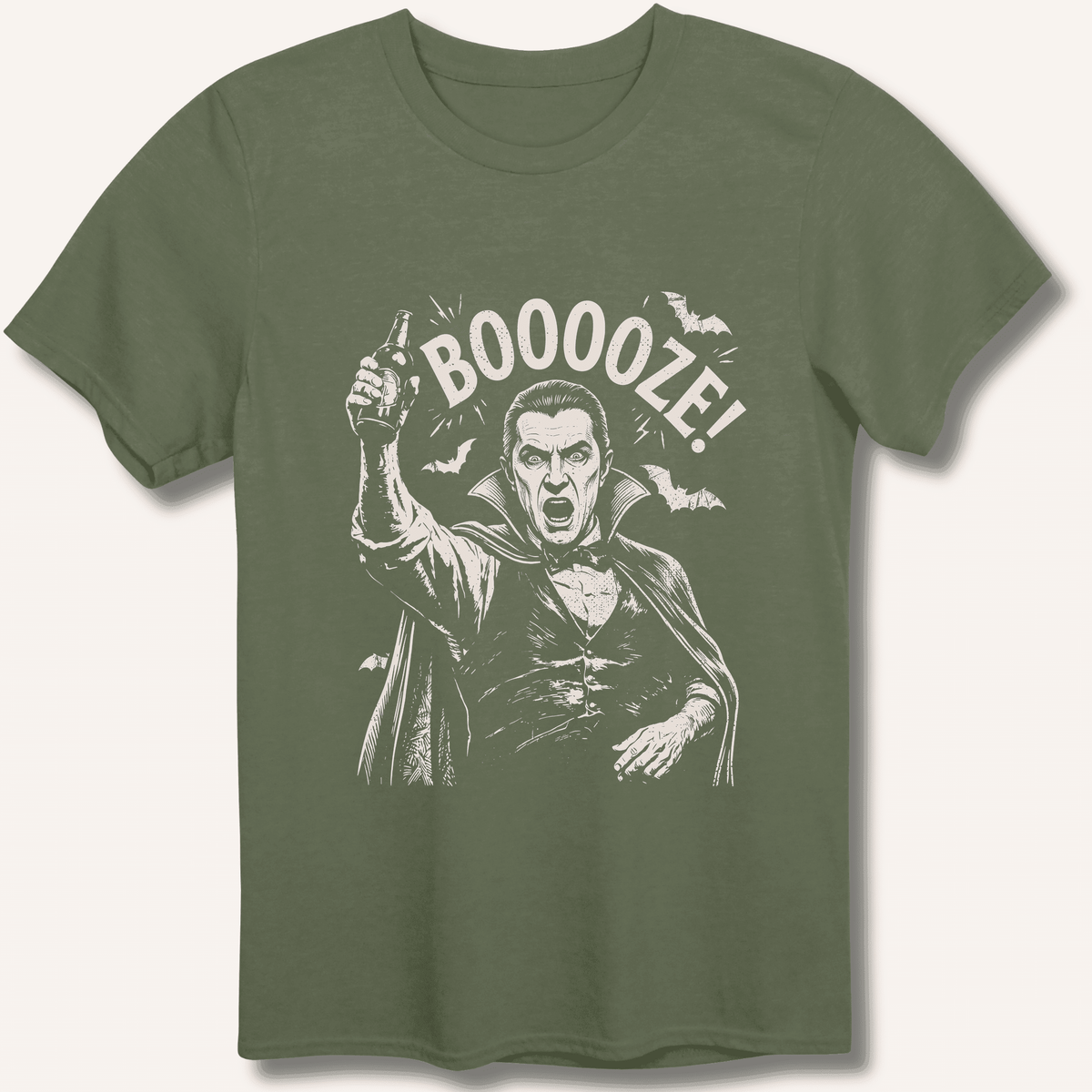 Count Dracula's Booooze T-Shirt Gift For Bourbon Drinker