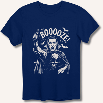 Count Dracula's Booooze T-Shirt Gift For Bourbon Drinker