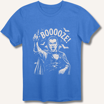 Count Dracula's Booooze T-Shirt Gift For Bourbon Drinker