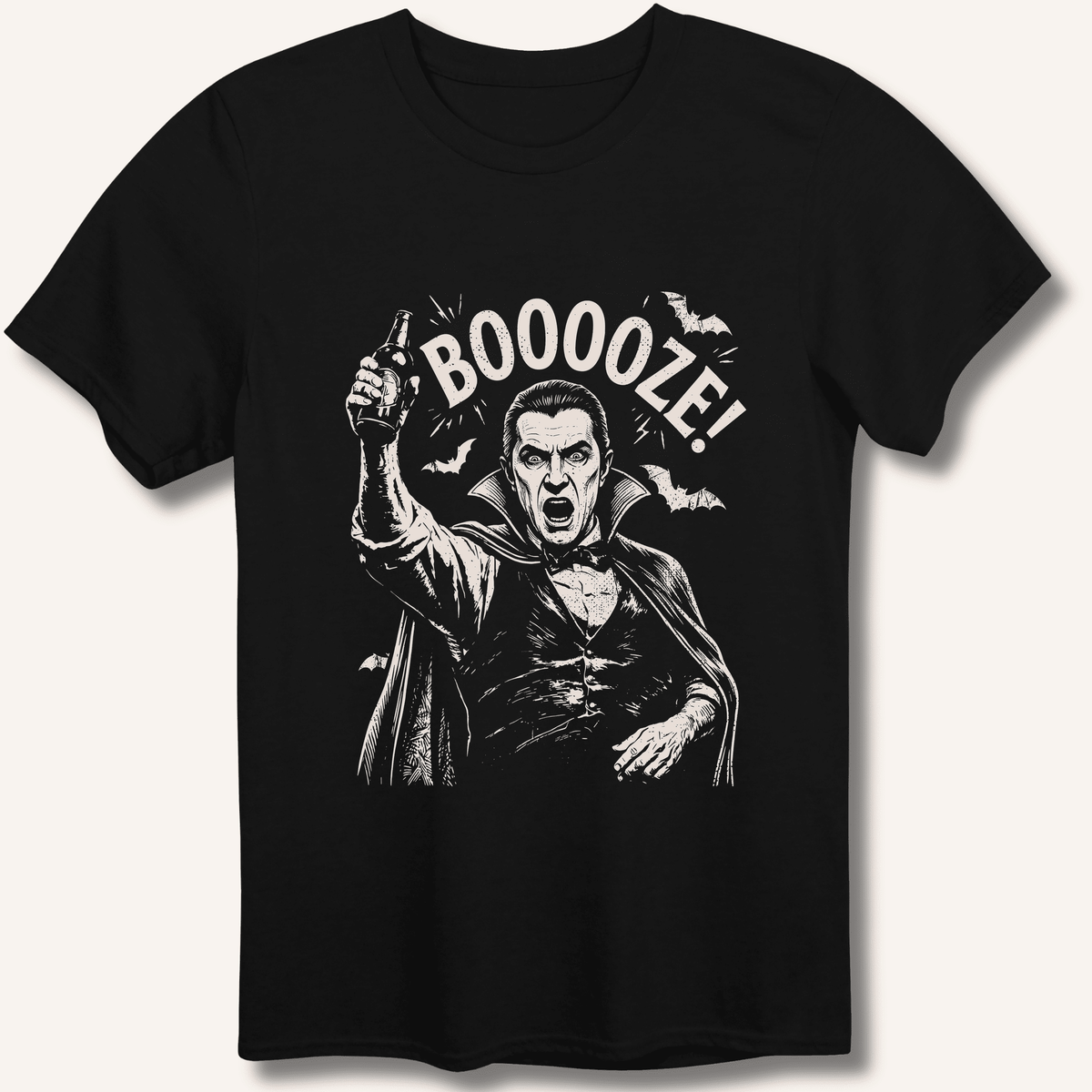 Count Dracula's Booooze T-Shirt Gift For Bourbon Drinker