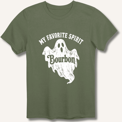 My Favorite Spirit, Bourbon T-Shirt Gift For Bourbon Drinker