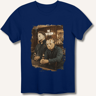 Halloween Horror Beer Drinking T-Shirt Gift For Bourbon Drinker