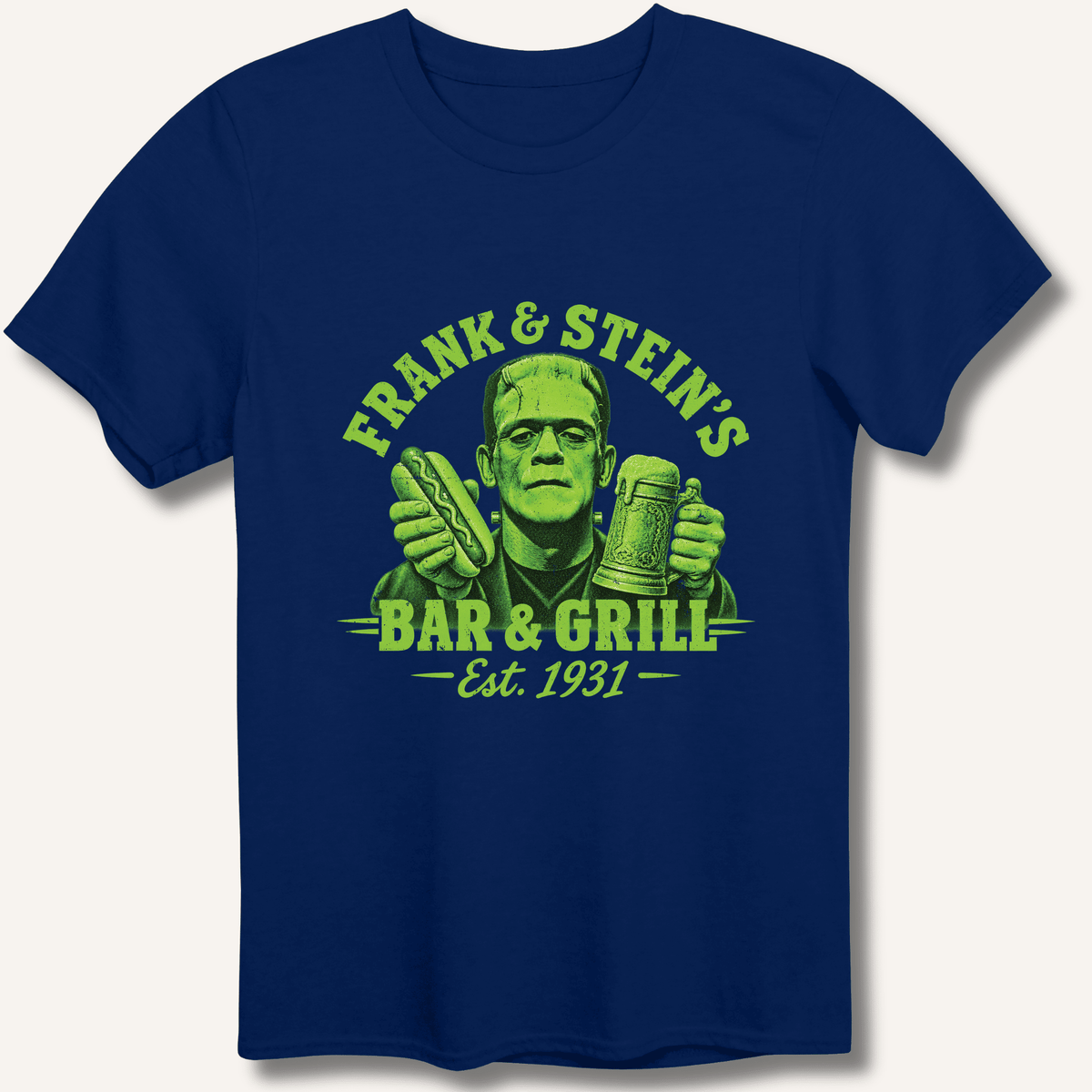 Frank & Stein's Bar & Grill T-Shirt Gift For Bourbon Drinker