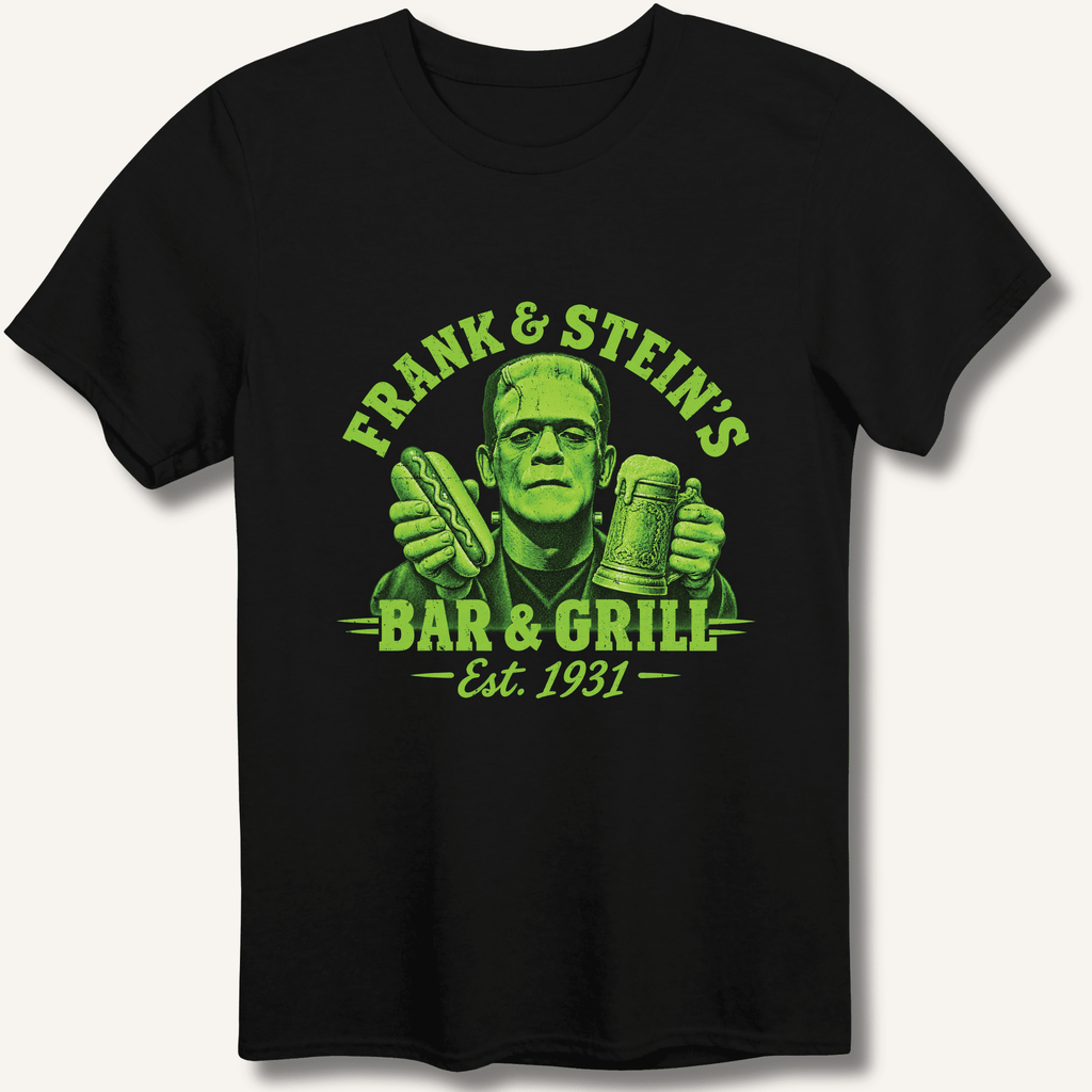 Frank & Stein's Bar & Grill T-Shirt Gift For Bourbon Drinker