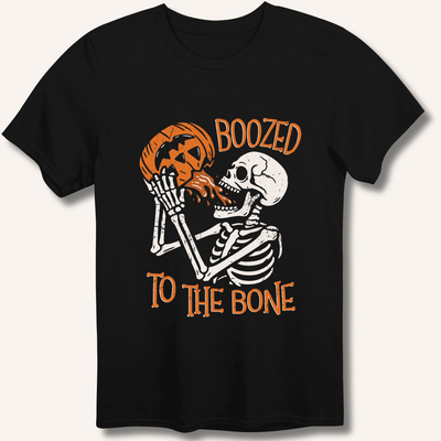 Boozed To The Bone T-Shirt Gift For Bourbon Drinker