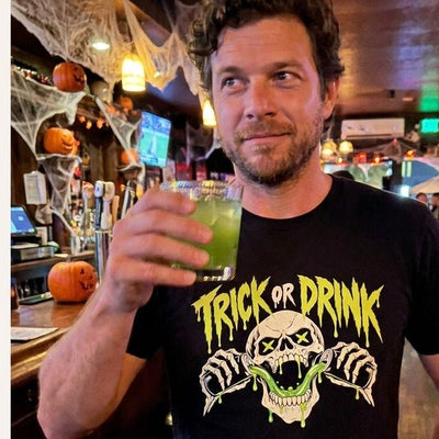 Trick or Drink T-Shirt Gift For Bourbon Drinker