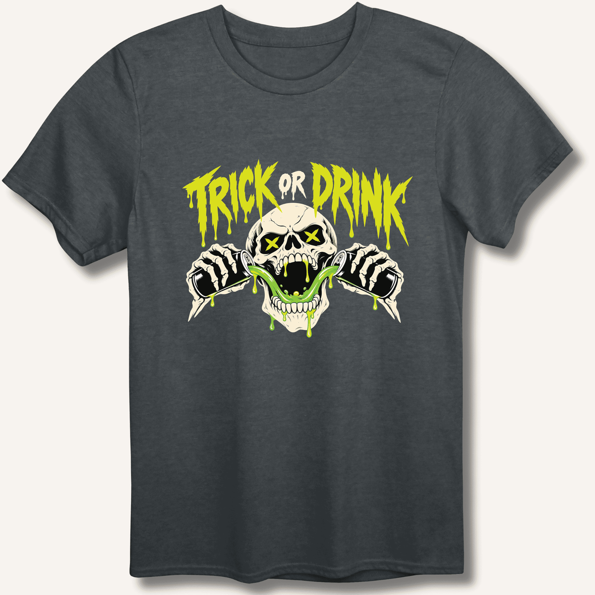Trick or Drink T-Shirt Gift For Bourbon Drinker