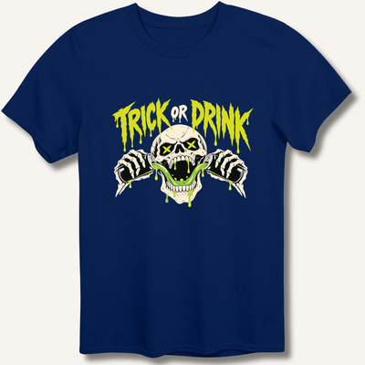 Trick or Drink T-Shirt Gift For Bourbon Drinker