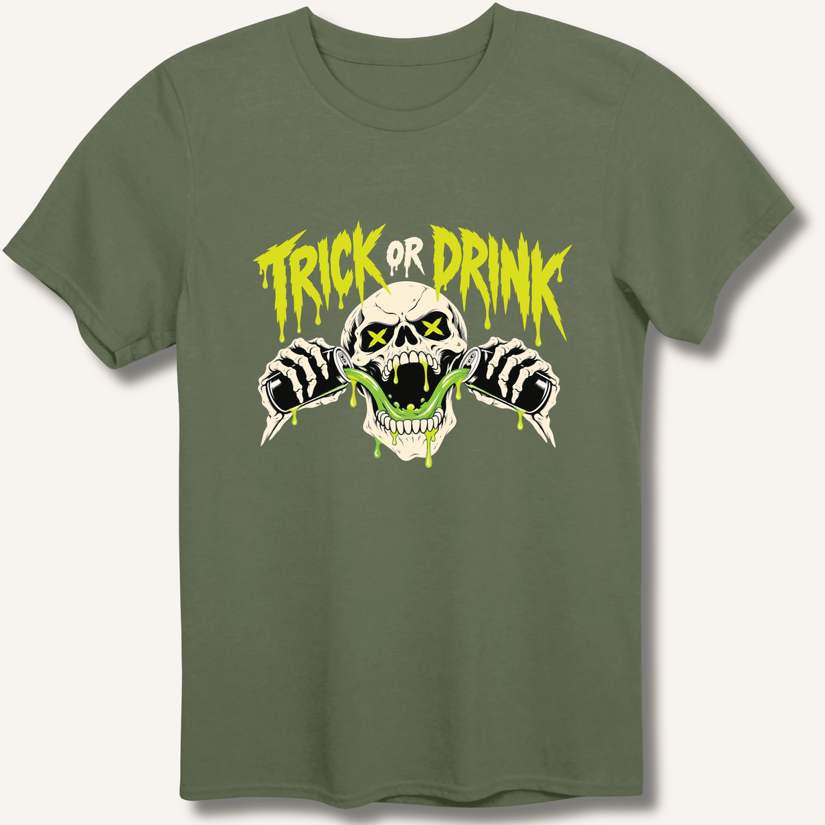 Trick or Drink T-Shirt Gift For Bourbon Drinker
