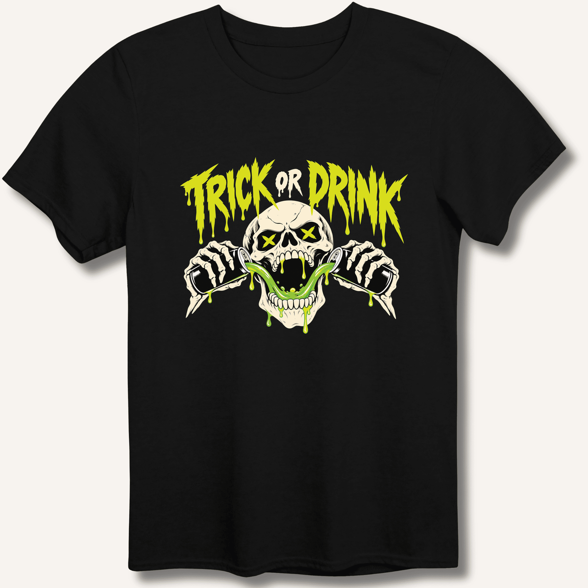 Trick or Drink T-Shirt Gift For Bourbon Drinker