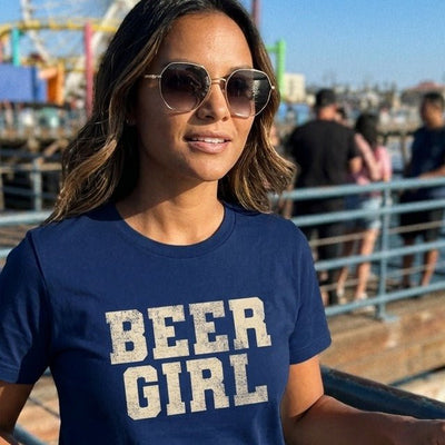 Beer Girl T-Shirt Gift For Bourbon Drinker