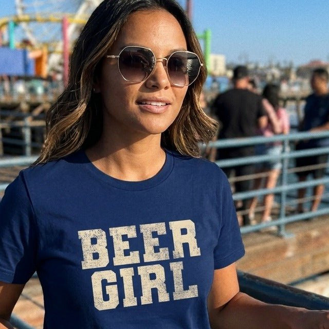 Beer Girl T-Shirt Gift For Bourbon Drinker