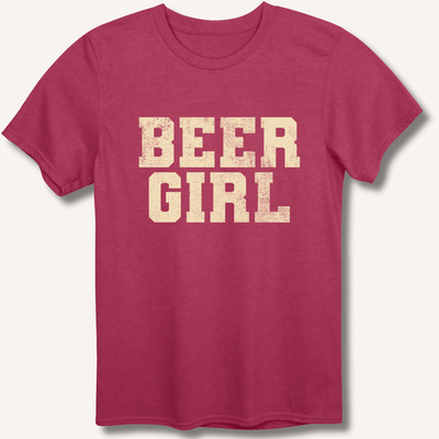 Beer Girl T-Shirt Gift For Bourbon Drinker