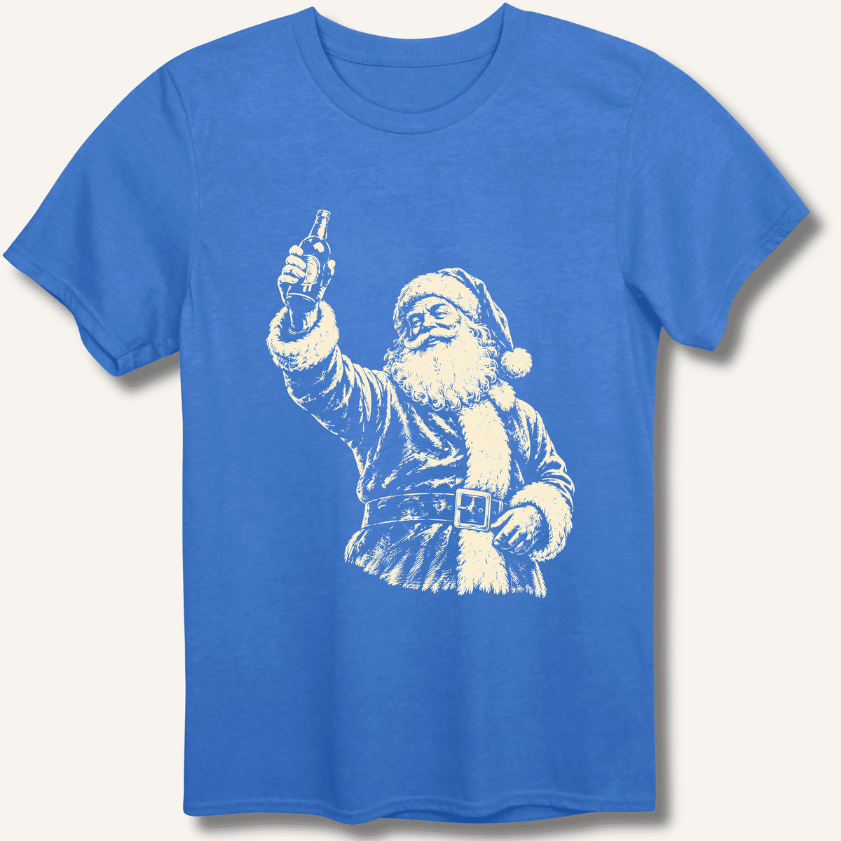 Santa's Toast T-Shirt Gift For Bourbon Drinker
