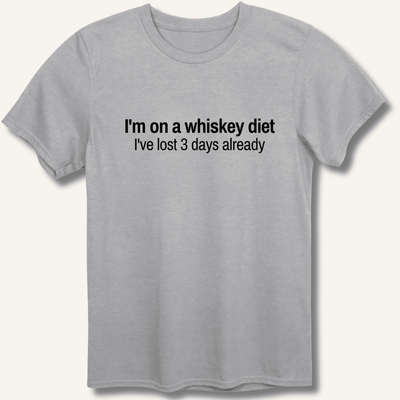 I'm on a whiskey diet T-Shirt Gift For Bourbon Drinker