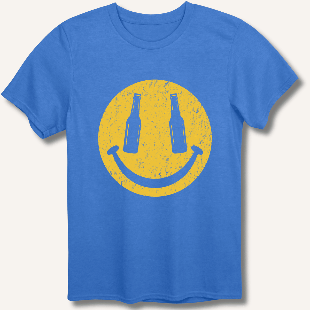 Beer Smiley T-Shirt Gift For Bourbon Drinker