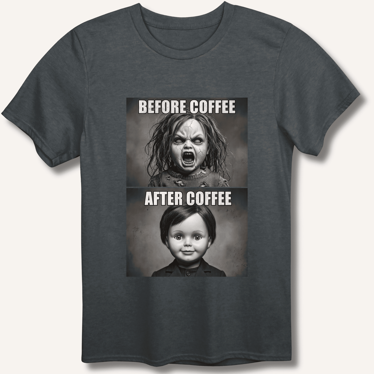 Before Coffee & After Coffee T-Shirt Gift For Bourbon Drinker