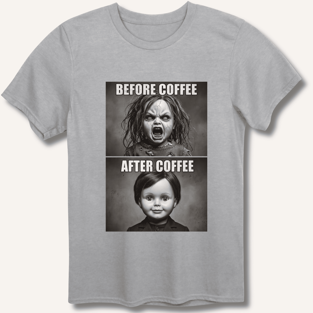 Before Coffee & After Coffee T-Shirt Gift For Bourbon Drinker