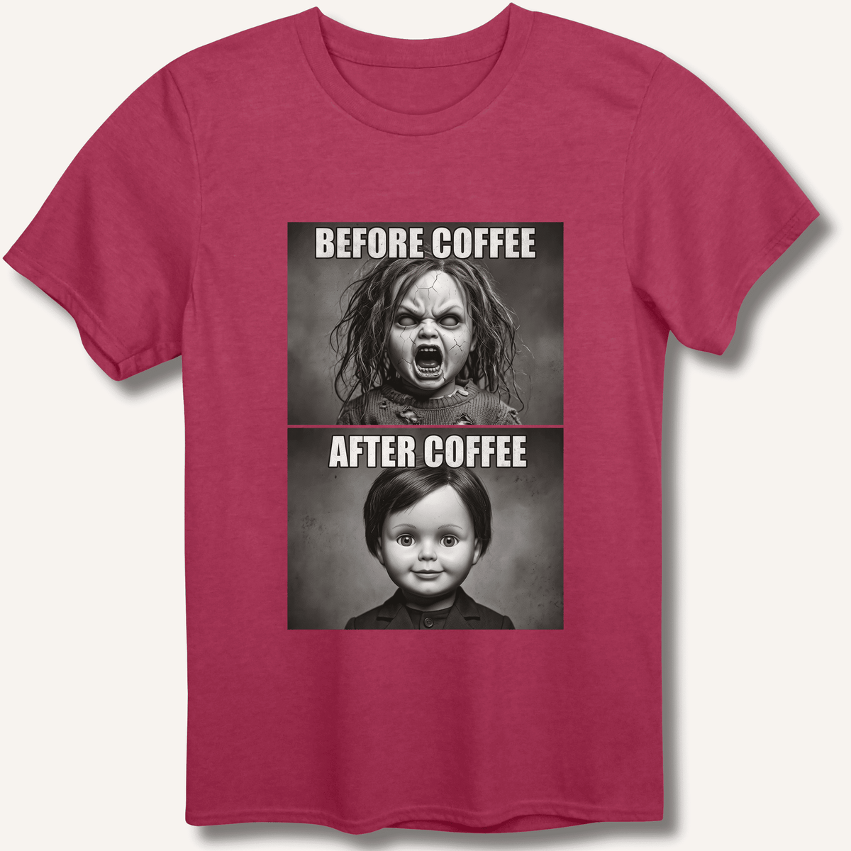 Before Coffee & After Coffee T-Shirt Gift For Bourbon Drinker