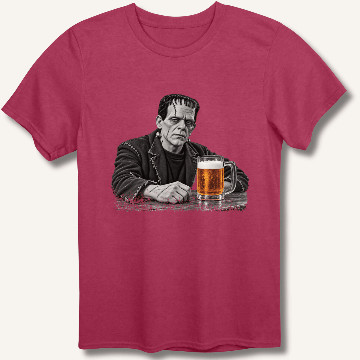 Frankenstein at the Bar T-Shirt Gift For Bourbon Drinker