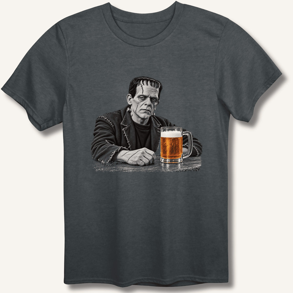 Frankenstein at the Bar T-Shirt Gift For Bourbon Drinker