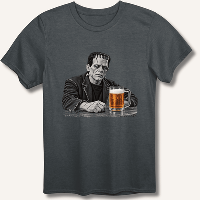 Frankenstein at the Bar T-Shirt Gift For Bourbon Drinker