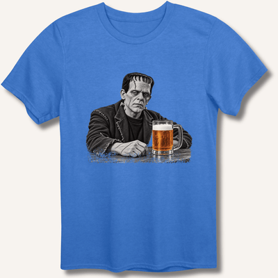 Frankenstein at the Bar T-Shirt Gift For Bourbon Drinker
