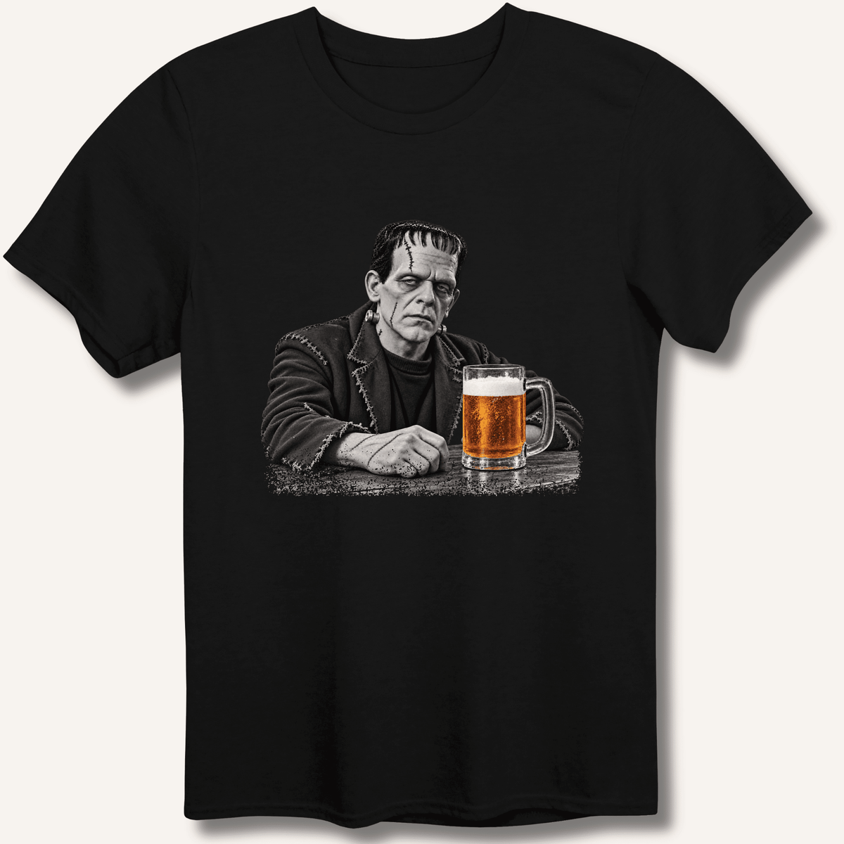 Frankenstein at the Bar T-Shirt Gift For Bourbon Drinker