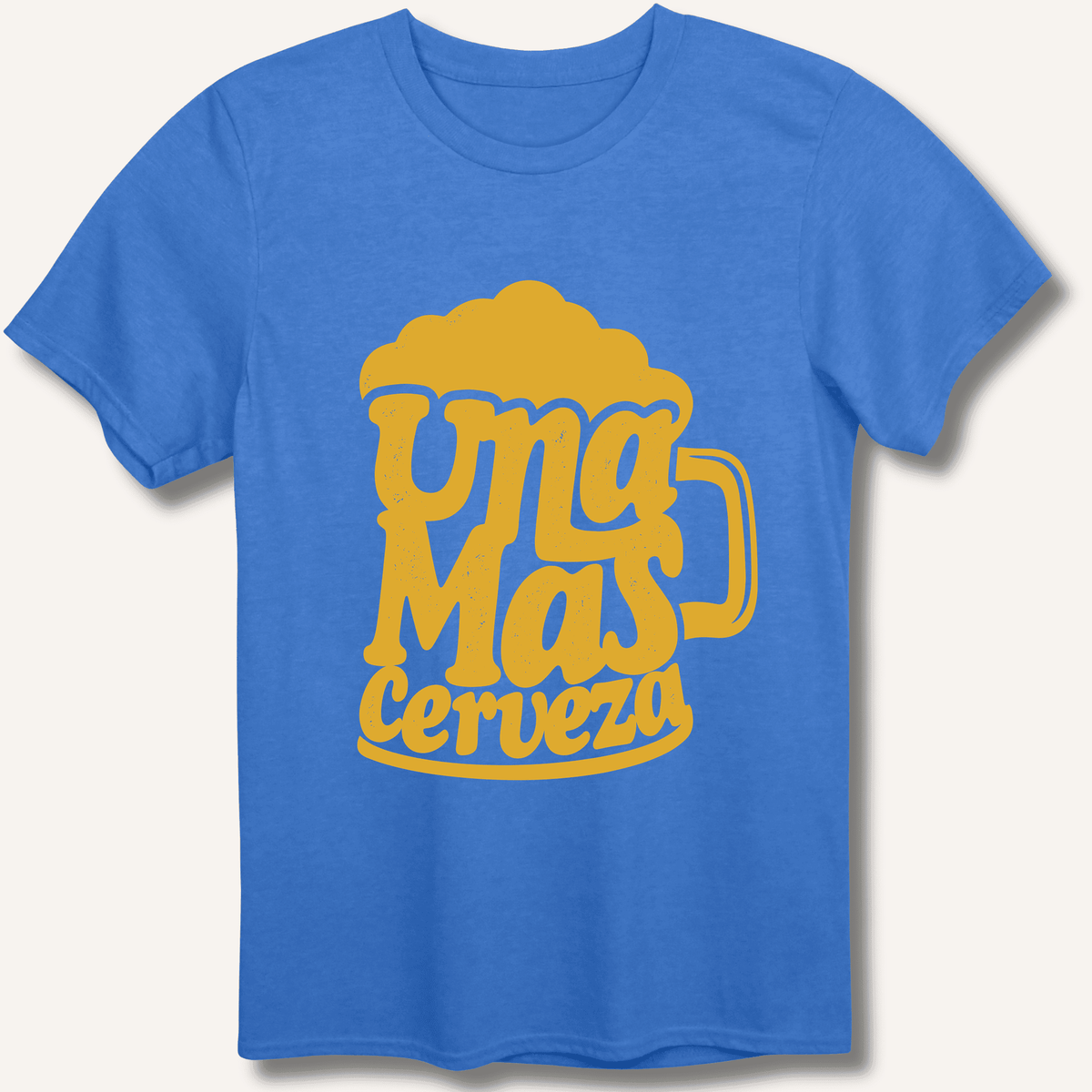 Una Mas Cerveza T-Shirt Gift For Bourbon Drinker