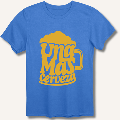 Una Mas Cerveza T-Shirt Gift For Bourbon Drinker
