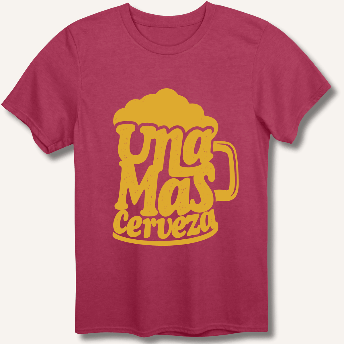 Una Mas Cerveza T-Shirt Gift For Bourbon Drinker