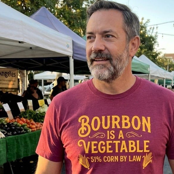 Bourbon Is a Vegetable T-Shirt Gift For Bourbon Drinker