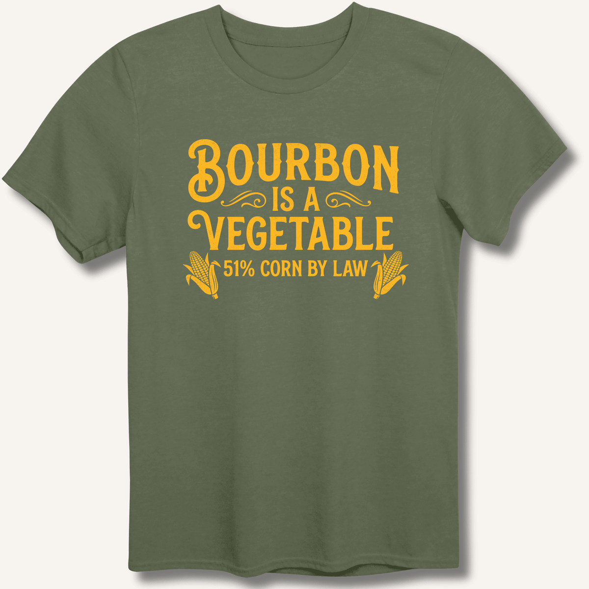 Bourbon Is a Vegetable T-Shirt Gift For Bourbon Drinker