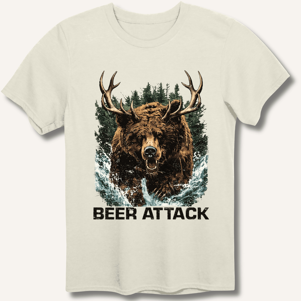 Beer Attack T-Shirt Gift For Bourbon Drinker