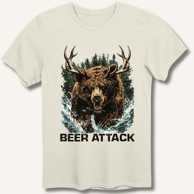 Beer Attack T-Shirt Gift For Bourbon Drinker