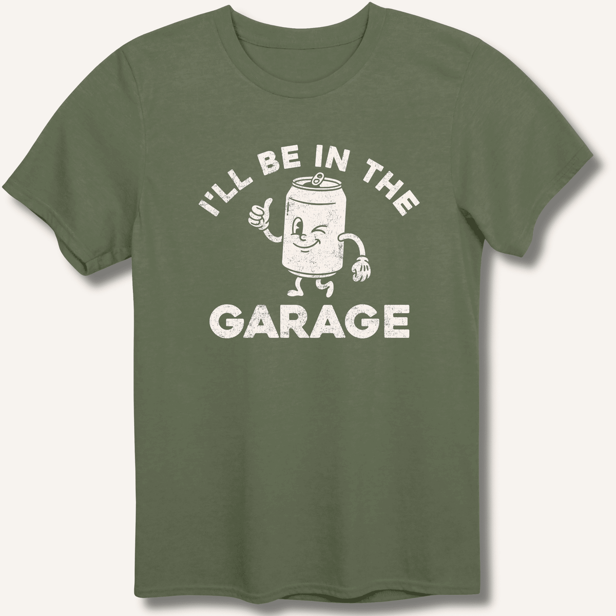 I'll Be in the Garage T-Shirt Gift For Bourbon Drinker